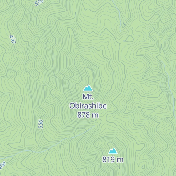 Map of Mt. Obirashibe