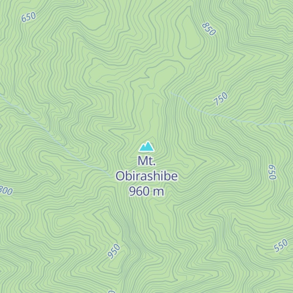 Map of Mt. Obirashibe