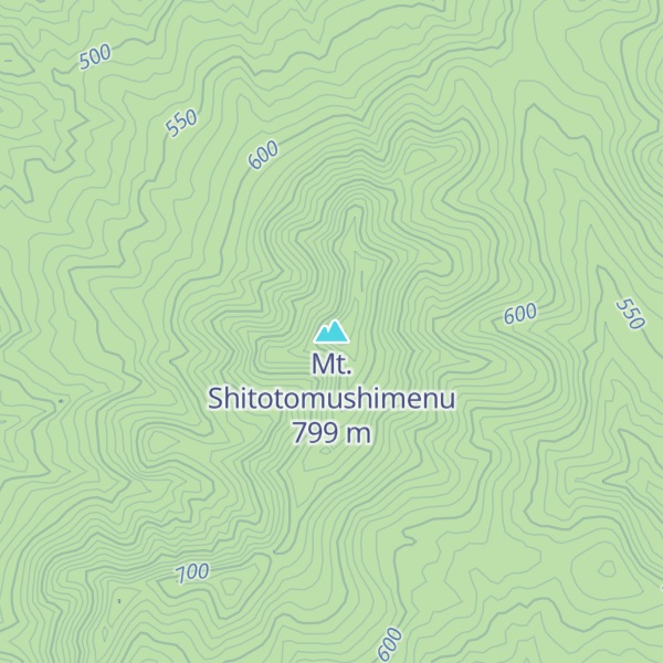 Map of Mt. Shitotomushimenu