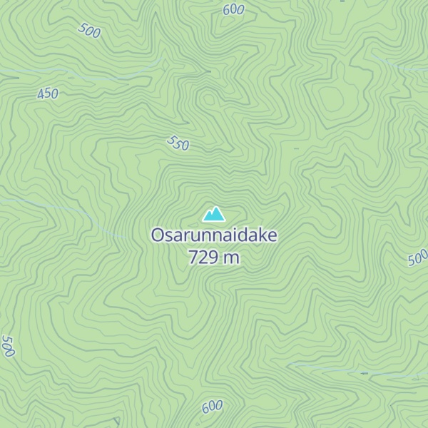 Map of Osarunnaidake
