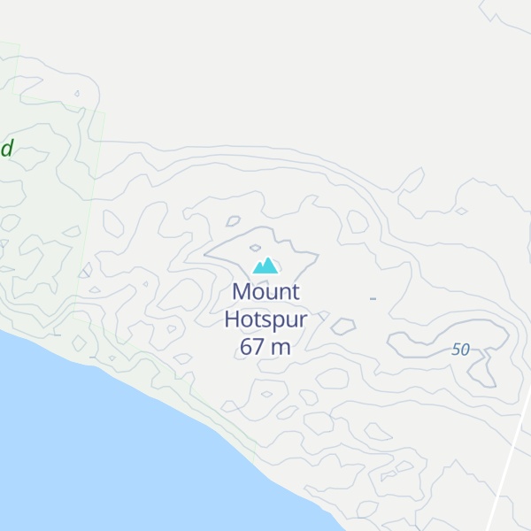Map of Mount Hotspur