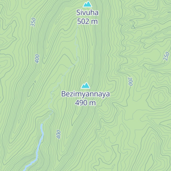 Map of Bezimyannaya