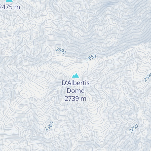 Map of D’Albertis Dome