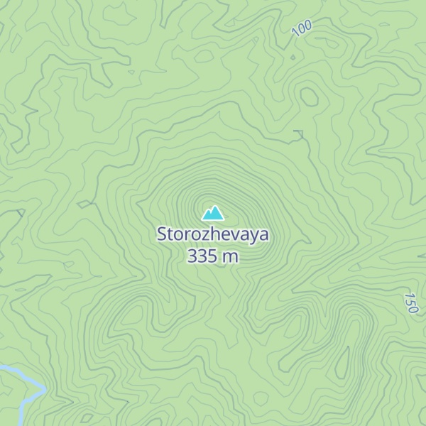 Map of Storozhevaya