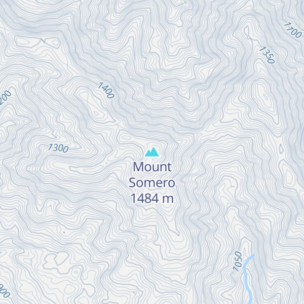 Map of Mount Somero