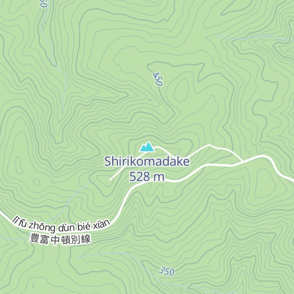 Map of Shirikomadake