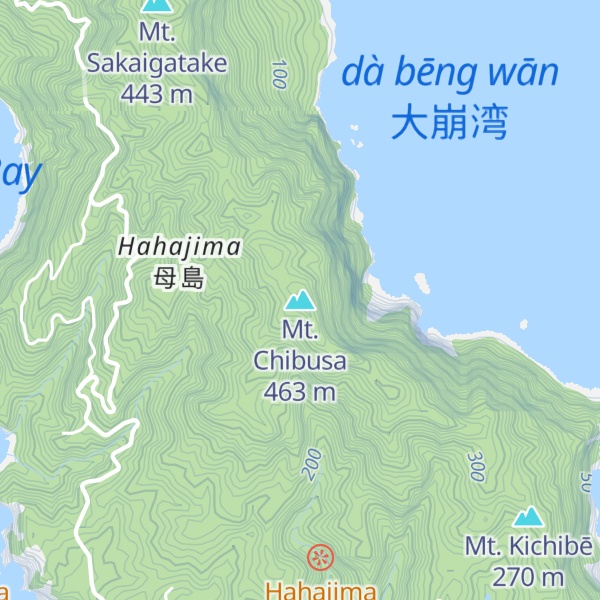 Map of Mt. Chibusa
