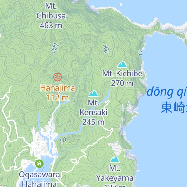 Map of Mt. Kensaki