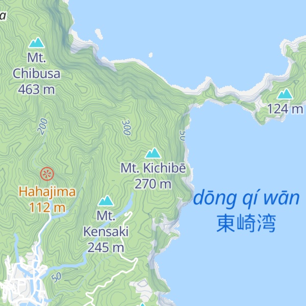 Map of Mt. Kichibē