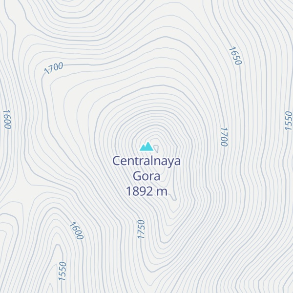 Map of Centralnaya Gora