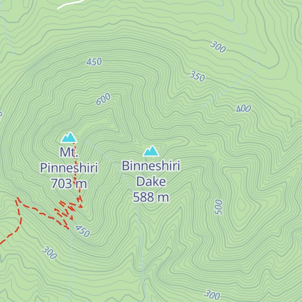 Map of Binneshiri Dake