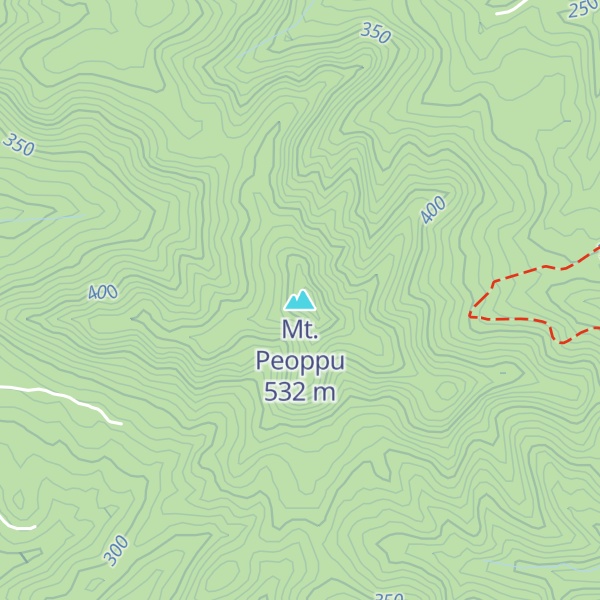 Map of Mt. Peoppu