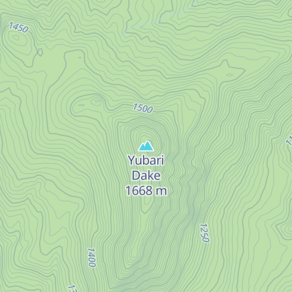 Map of Yubari Dake