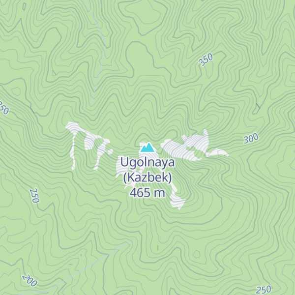Map of Ugolnaya (Kazbek)