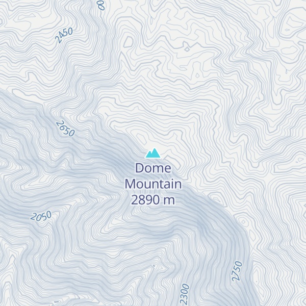 Map of Dome Mountain