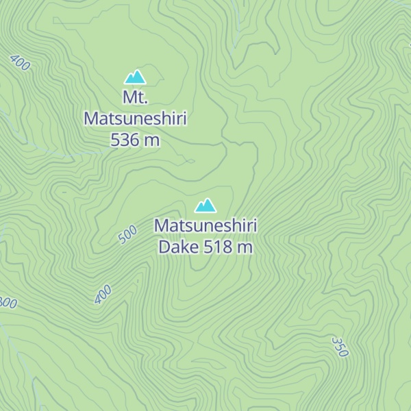 Map of Matsuneshiri Dake