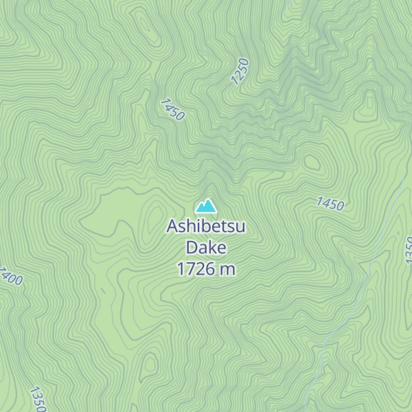 Map of Ashibetsu Dake