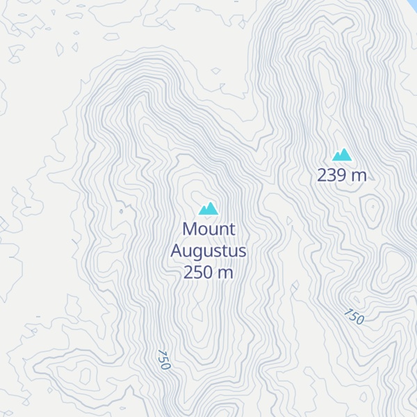 Map of Mount Augustus