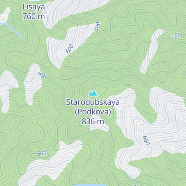 Map of Starodubskaya (Podkova)