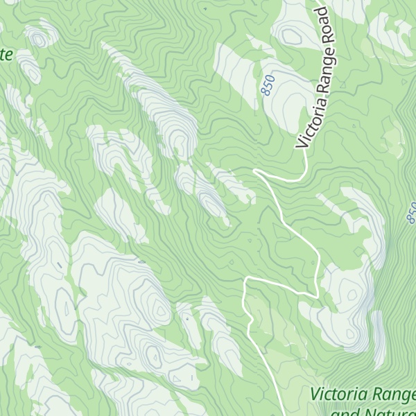 Map of Mount Thackeray