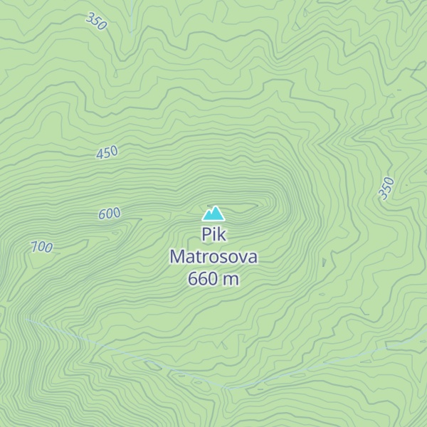 Map of Pik Matrosova