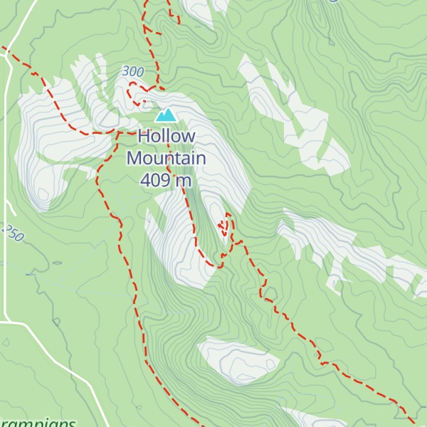 Map of Mount Stapylton