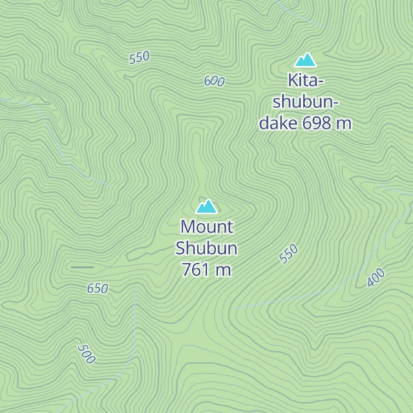 Map of Mount Shubun