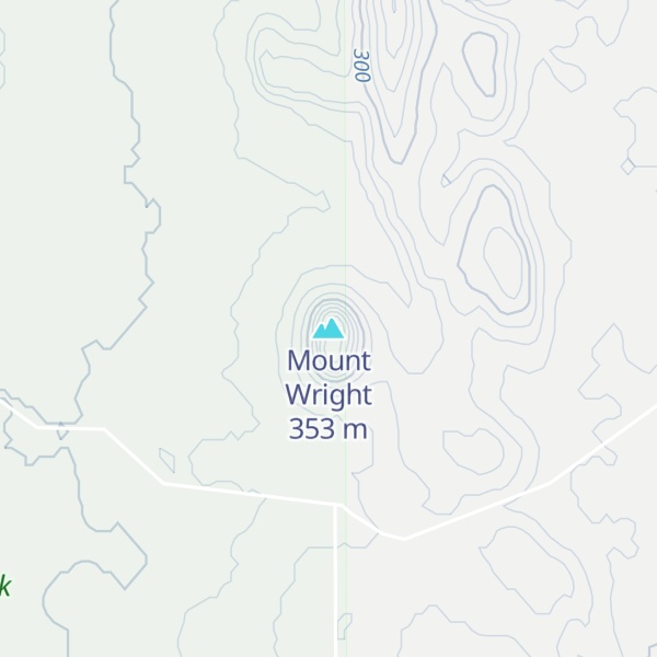 Map of Mount Wright