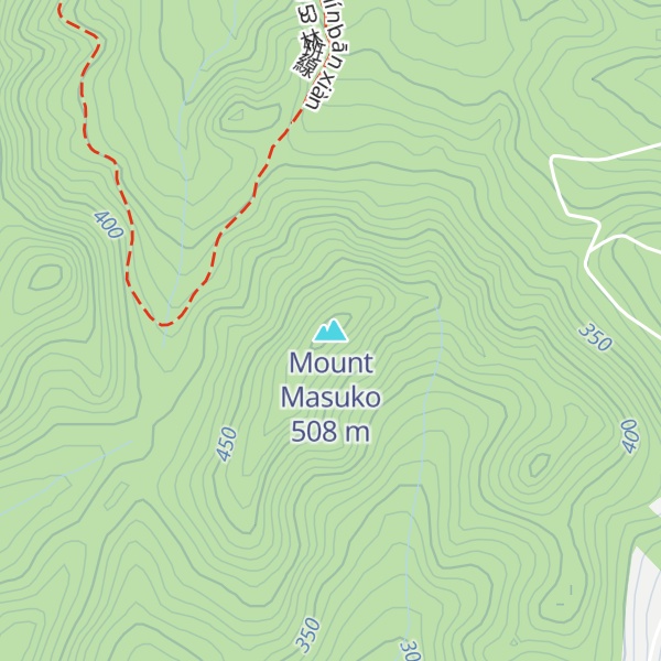 Map of Mount Masuko