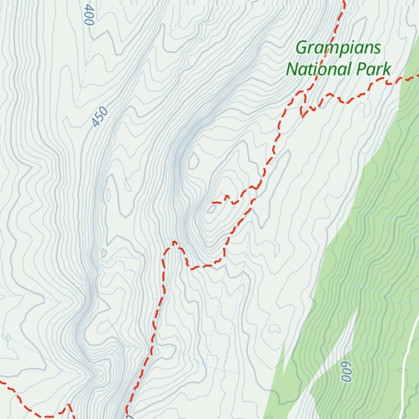 Map of Mount Difficult