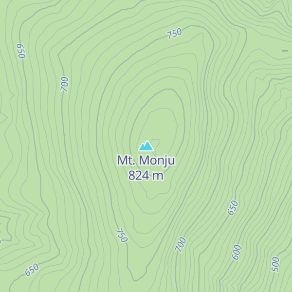 Map of Mt. Monju