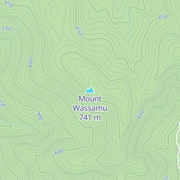 Map of Mount Wassamu