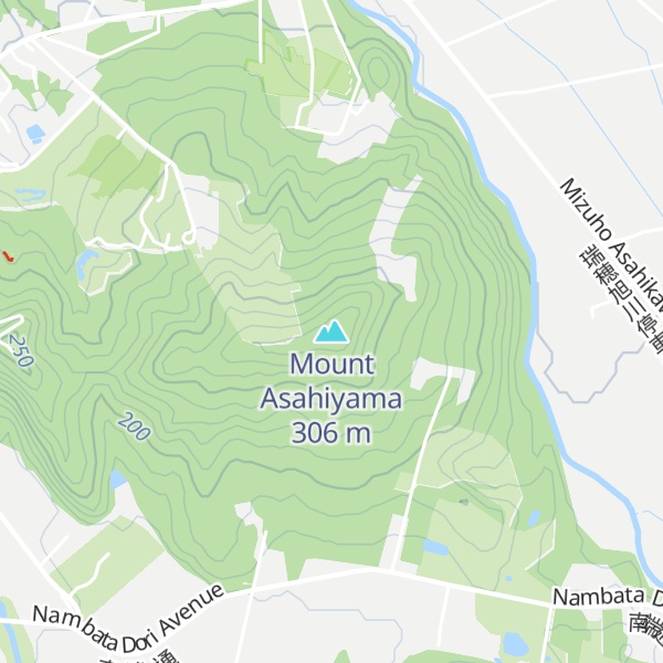 Map of Mount Asahiyama