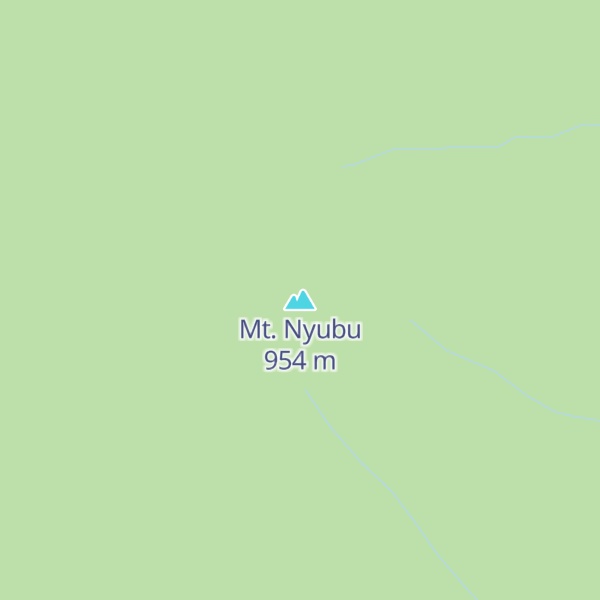 Map of Mt. Nyubu