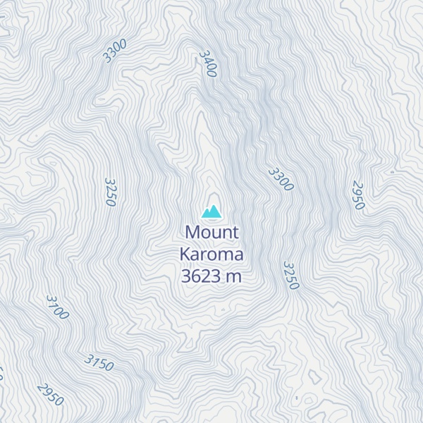Map of Mount Karoma