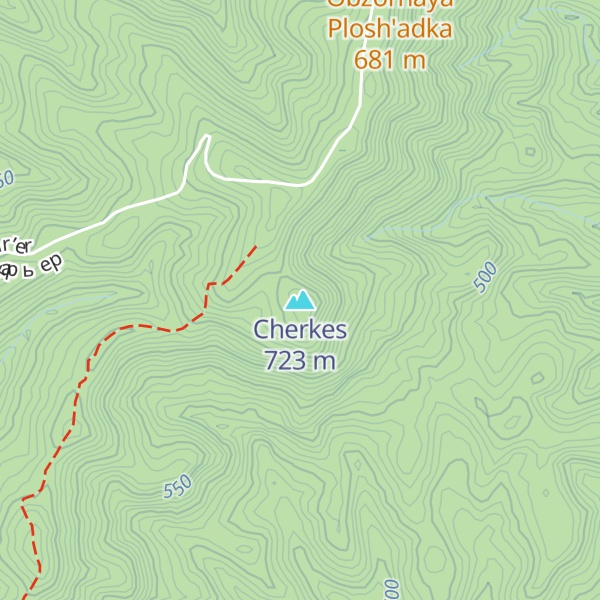 Map of Cherkes