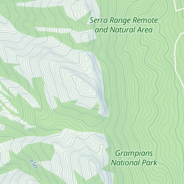 Map of Mount Lubra
