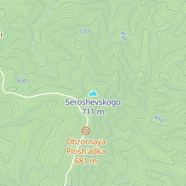 Map of Seroshevskogo