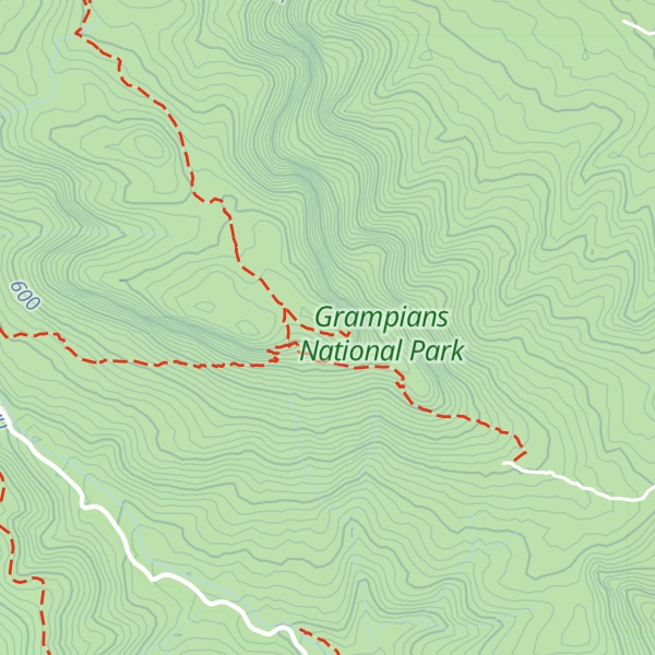 Map of Sundial Peak