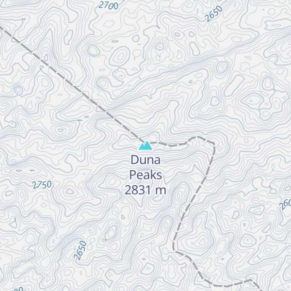Map of Duna Peaks