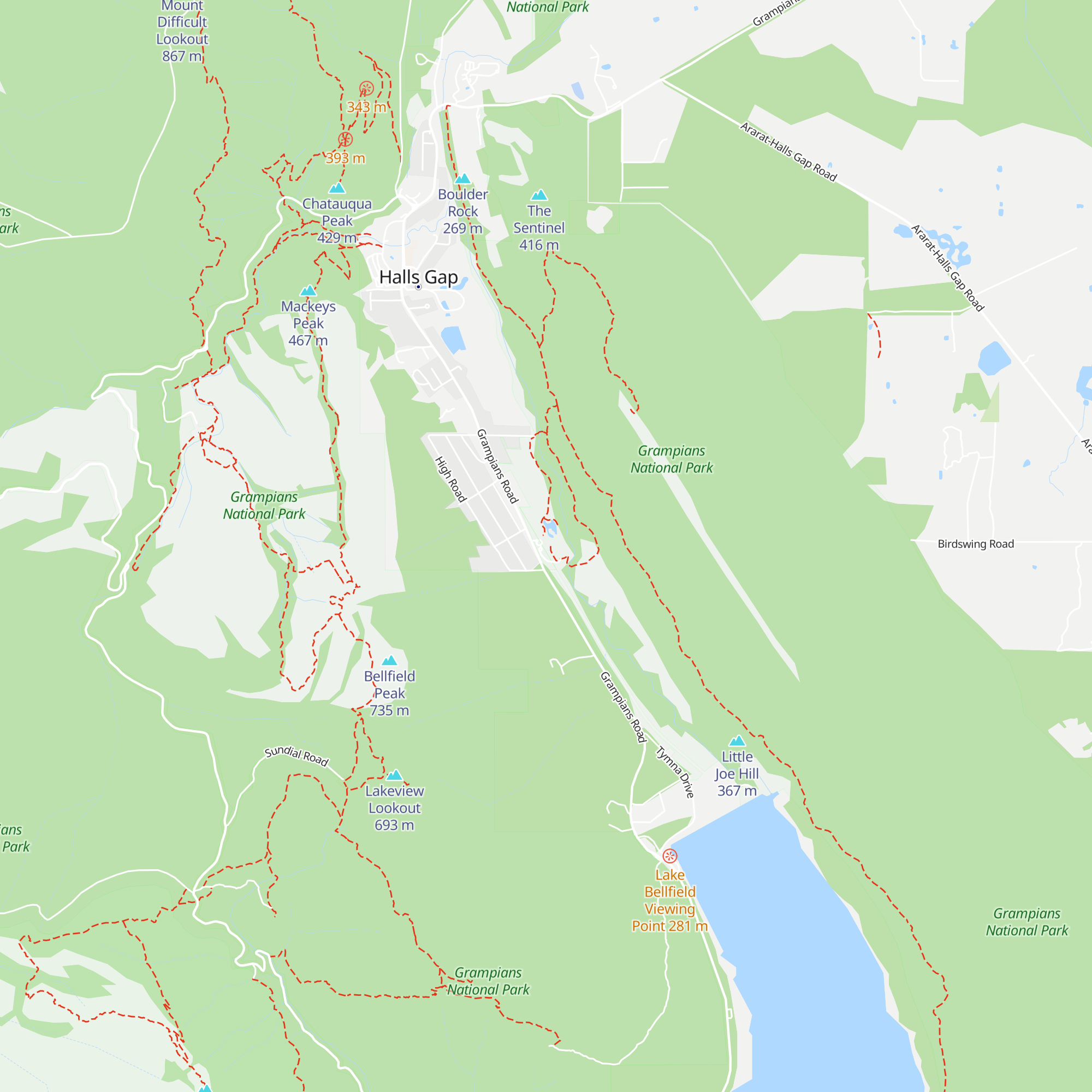 Brambuk - The National Park and Cultural Centre map