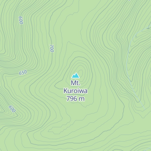 Map of Mt. Kuroiwa