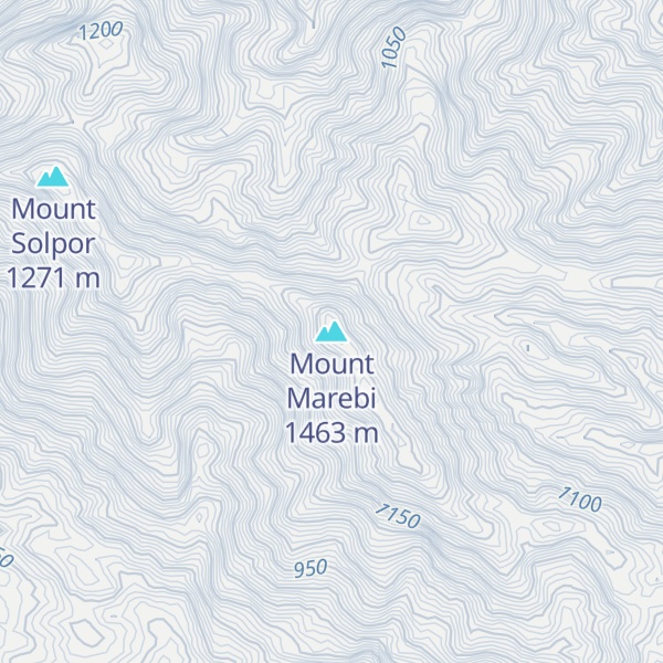 Map of Mount Marebi