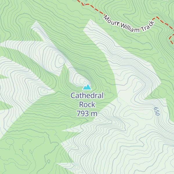 Map of Cathedral Rock