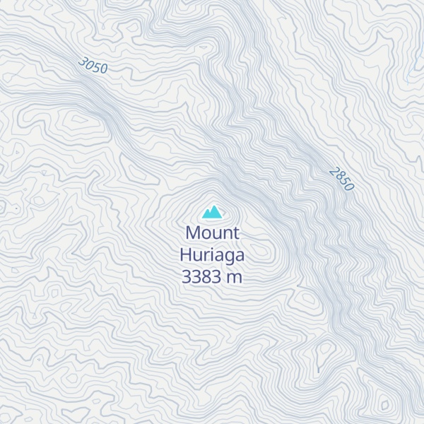 Map of Mount Huriaga