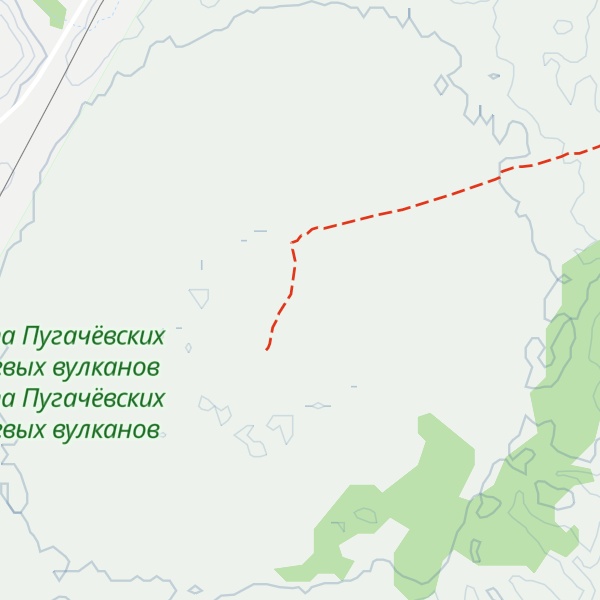 Map of Bolshoi Gryazevoi Vulkan Pugachevo