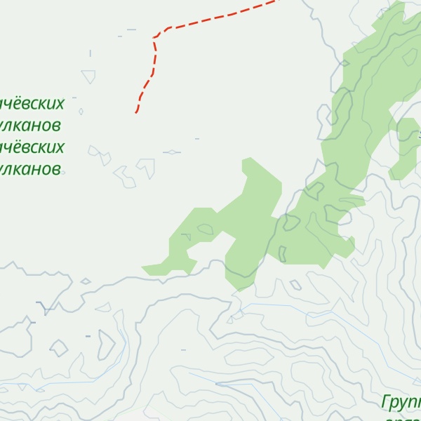 Map of Malii Gryazevoi Vulkan Pugachevo