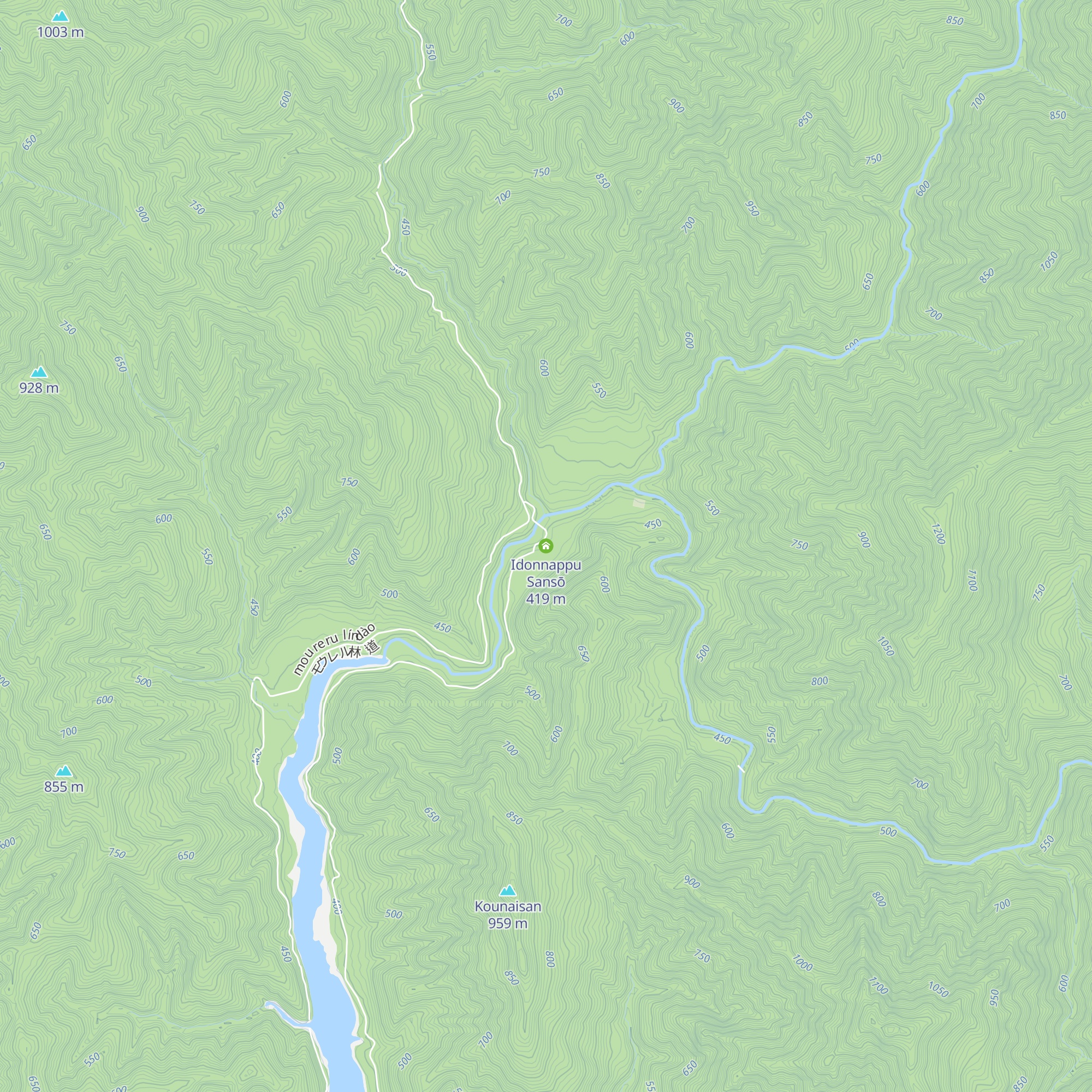Idonnappu Sansō map