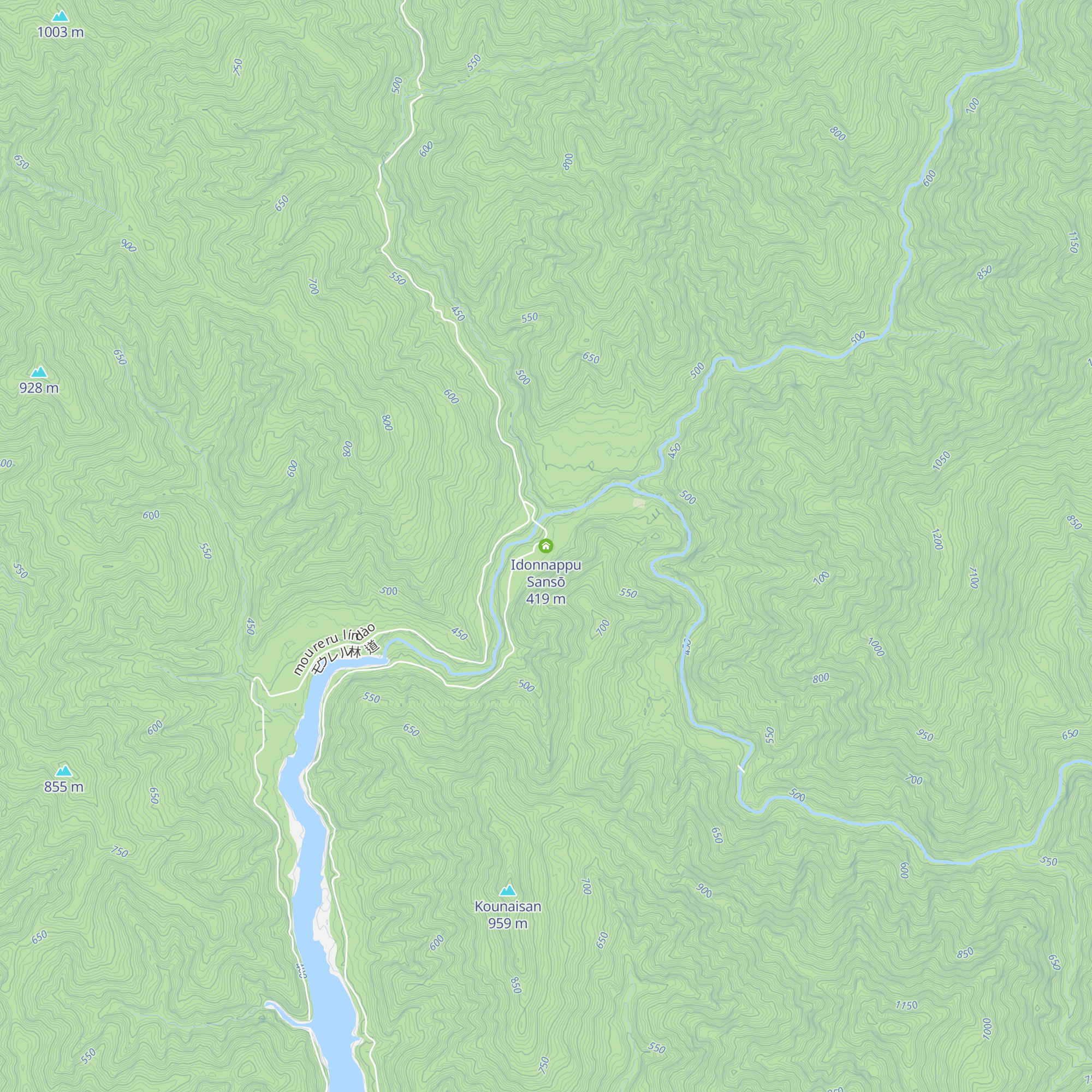 Idonnappu Sansō map