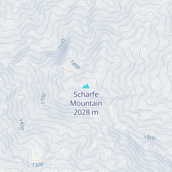 Map of Scharfe Mountain